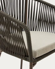 Load image into Gallery viewer, Yanet green rope chair with galvanised steel legs - image 13