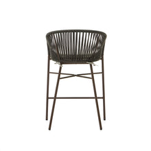 Load image into Gallery viewer, Yanet stool made from green cord and galvanised steel, height 65 cm - image 9