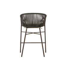 Load image into Gallery viewer, Yanet stool made from green cord and galvanised steel, height 65 cm - image 10