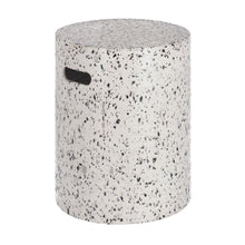 Load image into Gallery viewer, Jenell outdoor terrazzo footrest in white, Ø 35 cm