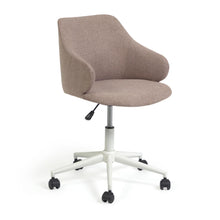 Load image into Gallery viewer, Einara pink office chair and legs made of steel in matt white
