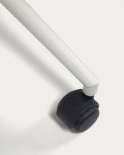 Load image into Gallery viewer, Einara pink office chair and legs made of steel in matt white - image 9