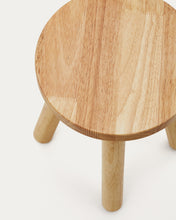 Load image into Gallery viewer, Dilcia kids stool in solid rubber wood 31 cm high - image 8