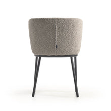 Load image into Gallery viewer, Ciselia chair with light grey bouclé and black metal FR - image 5