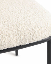 Load image into Gallery viewer, Ciselia chair with white bouclé and black metal FR - image 8