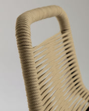 Load image into Gallery viewer, Lambton stackable stool in brown rope and black finish steel 74 cm - image 9