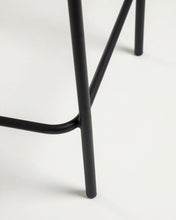 Load image into Gallery viewer, Lambton stackable stool in brown rope and black finish steel, 62 cm - image 9