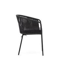 Load image into Gallery viewer, Yanet black rope chair with galvanised steel legs - image 4
