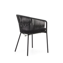 Load image into Gallery viewer, Yanet black rope chair with galvanised steel legs - image 6