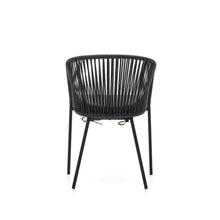 Load image into Gallery viewer, Yanet black rope chair with galvanised steel legs - image 9