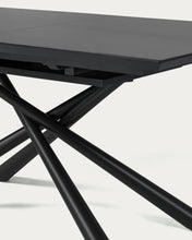 Load image into Gallery viewer, Theone extendable glass table with steel legs with black finish 160 (210) x 90 cm - image 5