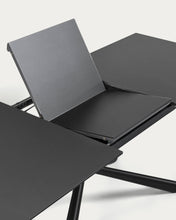 Load image into Gallery viewer, Theone extendable glass table with steel legs with black finish 160 (210) x 90 cm - image 6