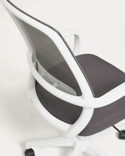 Load image into Gallery viewer, Melva office chair in grey and legs made of steel in white - image 6