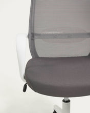 Load image into Gallery viewer, Melva office chair in grey and legs made of steel in white - image 7