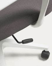 Load image into Gallery viewer, Melva office chair in grey and legs made of steel in white - image 8