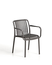 Load image into Gallery viewer, Isabellini stackable outdoor chair in graphite