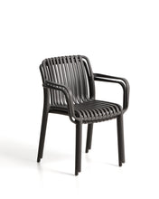 Load image into Gallery viewer, Isabellini stackable outdoor chair in graphite - image 5
