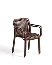 Load image into Gallery viewer, Isabellini stackable outdoor chair in brown - image 4