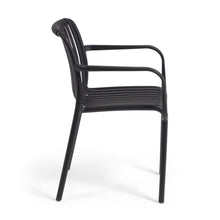 Load image into Gallery viewer, Isabellini stackable outdoor chair in black - image 3