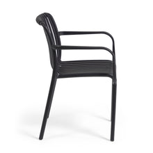 Load image into Gallery viewer, Isabellini stackable outdoor chair in black - image 4
