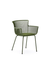 Load image into Gallery viewer, Surpika outdoor chair with green steel legs