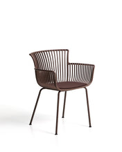 Load image into Gallery viewer, Surpika outdoor chair with brown steel legs