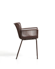 Load image into Gallery viewer, Surpika outdoor chair with brown steel legs - image 2