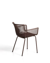 Load image into Gallery viewer, Surpika outdoor chair with brown steel legs - image 3
