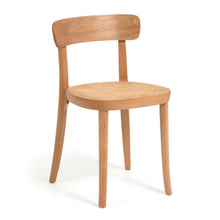 Load image into Gallery viewer, Romane chair in solid beech with natural finish, ash veneer and rattan