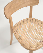 Load image into Gallery viewer, Romane chair in solid beech with natural finish, ash veneer and rattan - image 9