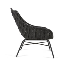 Load image into Gallery viewer, Abeli cord armchair in black - image 2