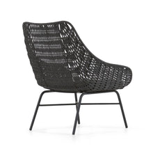 Load image into Gallery viewer, Abeli cord armchair in black - image 3