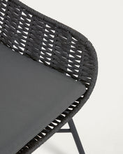Load image into Gallery viewer, Abeli cord armchair in black - image 7