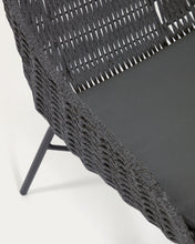 Load image into Gallery viewer, Abeli cord armchair in black - image 9