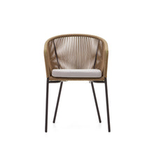 Load image into Gallery viewer, Yanet beige rope chair with galvanised steel legs - image 8