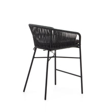 Load image into Gallery viewer, Yanet rope stool in black 65 cm in height - image 6