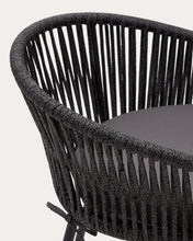 Load image into Gallery viewer, Yanet rope stool in black 65 cm in height - image 15