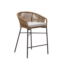 Load image into Gallery viewer, Yanet rope stool in beige 65 cm in height