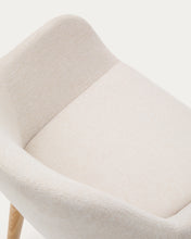 Load image into Gallery viewer, Konna chair in beige with solid ash wood legs in a natural finish - image 14