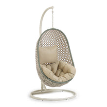Load image into Gallery viewer, Hanging armchair with light grey Cira multicolour base