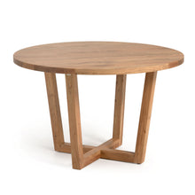 Load image into Gallery viewer, Nahla round table made from solid acacia wood with natural finish Ø 120 cm