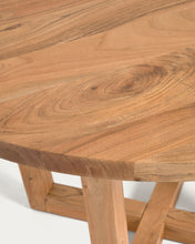 Load image into Gallery viewer, Nahla round table made from solid acacia wood with natural finish Ø 120 cm - image 5