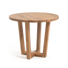 Load image into Gallery viewer, Nahla round table made from solid acacia wood with natural finish Ø 90 cm