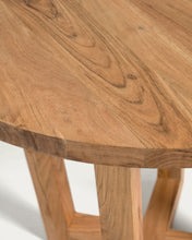Load image into Gallery viewer, Nahla round table made from solid acacia wood with natural finish Ø 90 cm - image 5