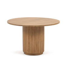 Load image into Gallery viewer, Licia round table made from solid mango wood with natural finish Ø 120 cm