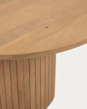 Load image into Gallery viewer, Licia round table made from solid mango wood with natural finish Ø 120 cm - image 3