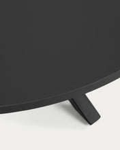 Load image into Gallery viewer, Argo round table in black lacquered MDF with steel legs with black finish Ø 120 cm - image 7