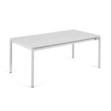 Load image into Gallery viewer, Zaltana extendable outdoor table made of aluminium in a light grey finish, 180 (240) x 100 cm