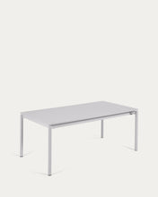 Load image into Gallery viewer, Zaltana extendable outdoor table made of aluminium in a light grey finish, 180 (240) x 100 cm - image 2