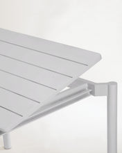 Load image into Gallery viewer, Zaltana extendable outdoor table made of aluminium in a light grey finish, 180 (240) x 100 cm - image 8